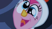 Pinkie Pie derps in a chicken costume S2E04