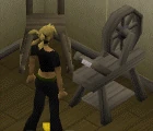 Spinning flax old