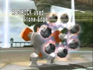 Regirock usando Roca Afilada