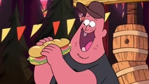 S1e9 soos about to eat sandwich