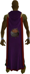 Cooking cape (t) equipped