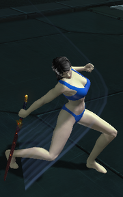One-handed melee attack
