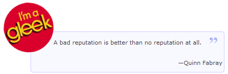 GleeButtonQuote