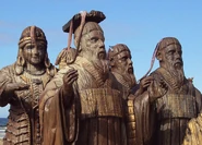 The Seven statues