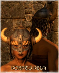 Armour Head Horned Helm