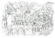 Lindblum Business District Weapon Shop FF9 Art