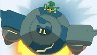 EP759 Golurk de Larry y Pansage