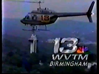 WVTM-TV's Channel 13's Sky 13 video id from 1988