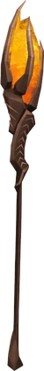 Fire battlestaff detail