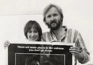 Gale Ann Hurd and James Cameron