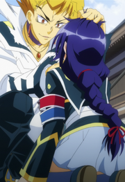 Oudo prepares to kiss Medaka