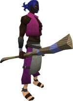 Thigat staff equipped
