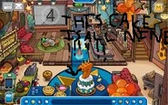 One penguin to eat