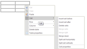 Table editor