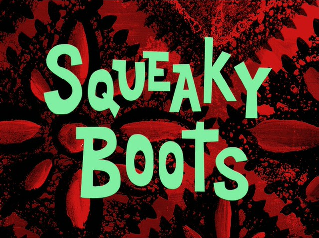 Spongebob Squeaky Boots