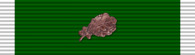 Medal, Green Heart with Oak Leaf