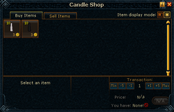 Candle Shop stock