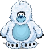 Yeti Costume from a Player Card