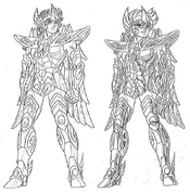 Boceto Aioros de Sagitario
