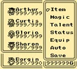 Final Fantasy Legend III Menu