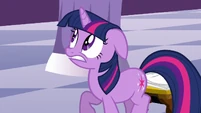 Twilight fearful look at stained glass window S3E2