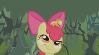 Apple Bloom thinks about what Applejack just said S1E09