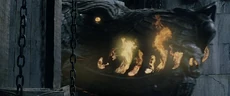 Grond breaks through Minas Tirith