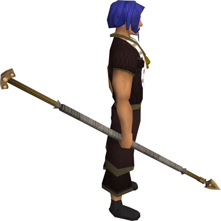 Bronze spear equipped