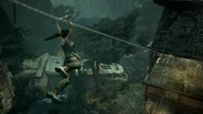 Tomb Raider Screenshot VillageZipline