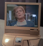 Starfleet desktop monitor, white