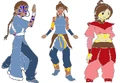 Katara, Korra, Ty Lee Tora-ge.png