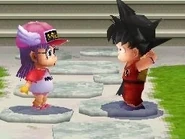 Arale y Goku en DBO2