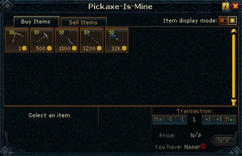 Pickaxe-Is-Mine stock