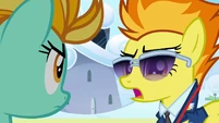 Spitfire 'Bet you couldn't fly past the first flagpole without getting winded' S3E07