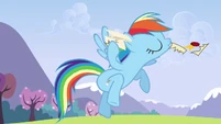 Rainbow tearing the letter S3E7