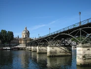 Pont des Arts vue depuis le quai rive droite