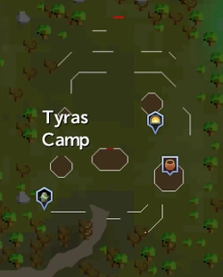 Tyras Camp map
