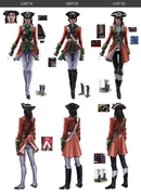 The Red coat - customs by Sifflet
