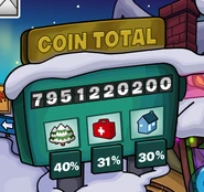 Coin Total Sign