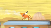 Little Strongheart on the train S01E21