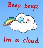 Rainbow Dash cloud