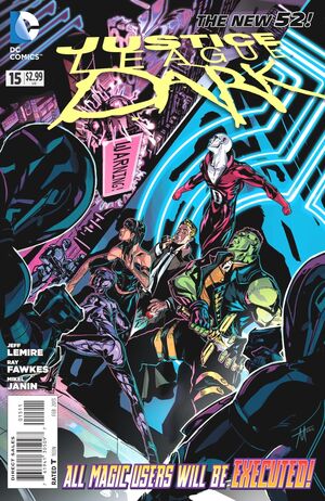 La cobertura de la Liga de la Justicia Oscura # 15