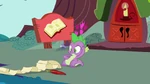 Spike playing bongos on his belly S3E09