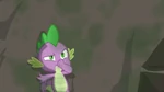 Spike holds his nose while surrounded S3E9