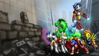 Wallpaper Ponies assemble by pluckyninja