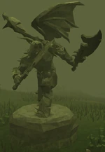Plain Zamorak statue