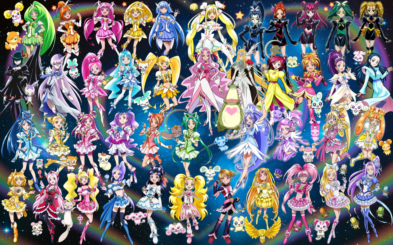 All Pretty Cure Characters. 