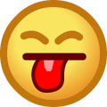Raspberry Face Emoticon