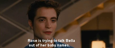 2 rose is trying to talk bella out of her baby names