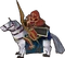 FE10 Sergei Bow Paladin Sprite